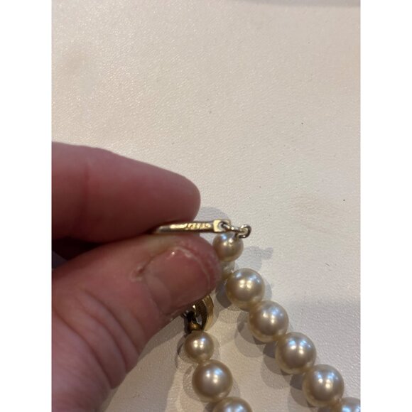 Elegant Glass & Metal Jewelry Box With signed Japan Beaded Necklace set of two p - Picture 13 of 16